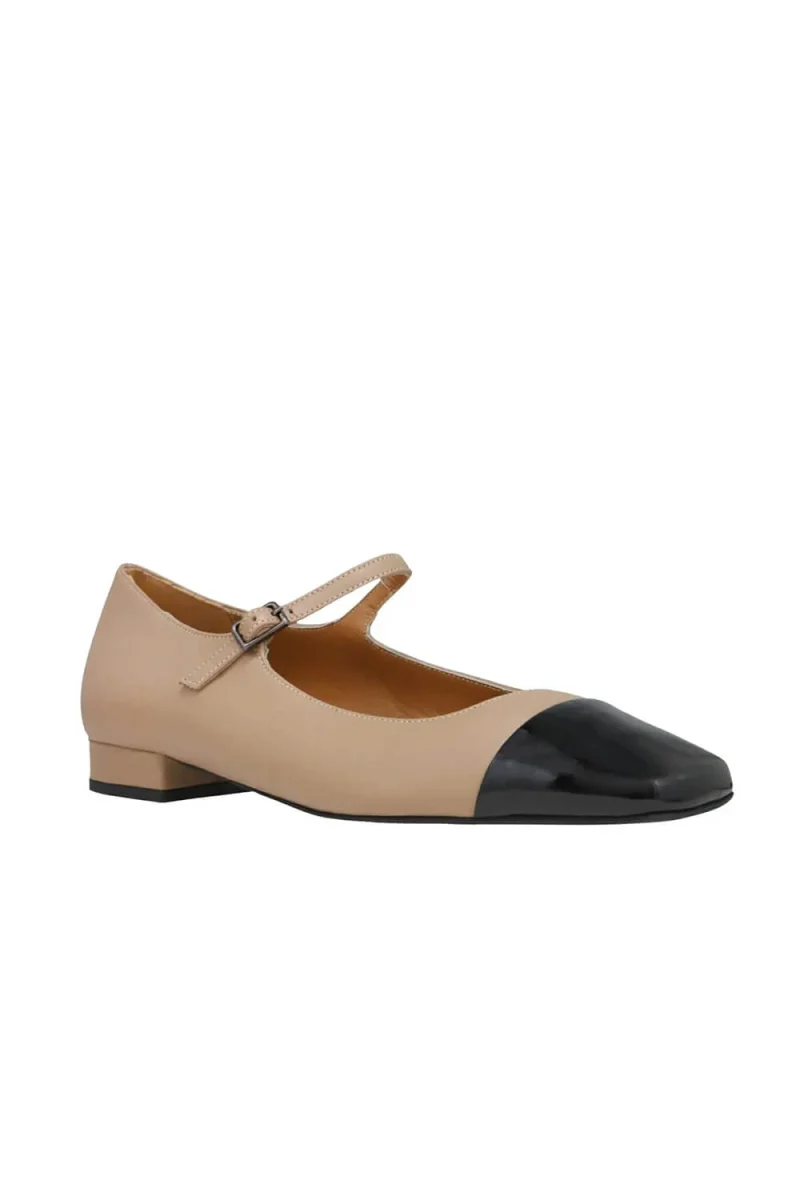 Балерини Archer Lea Pat R171 tan + black — снимка 2