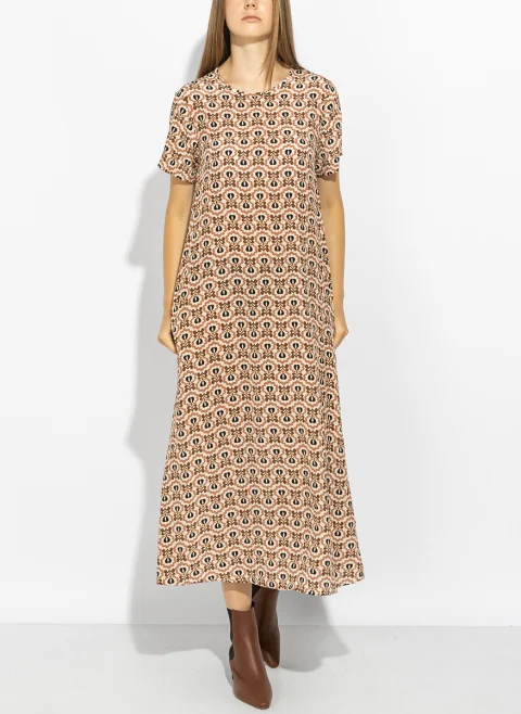 Копринена рокля с принт Weekend Max Mara Wkdvinci — снимка 1