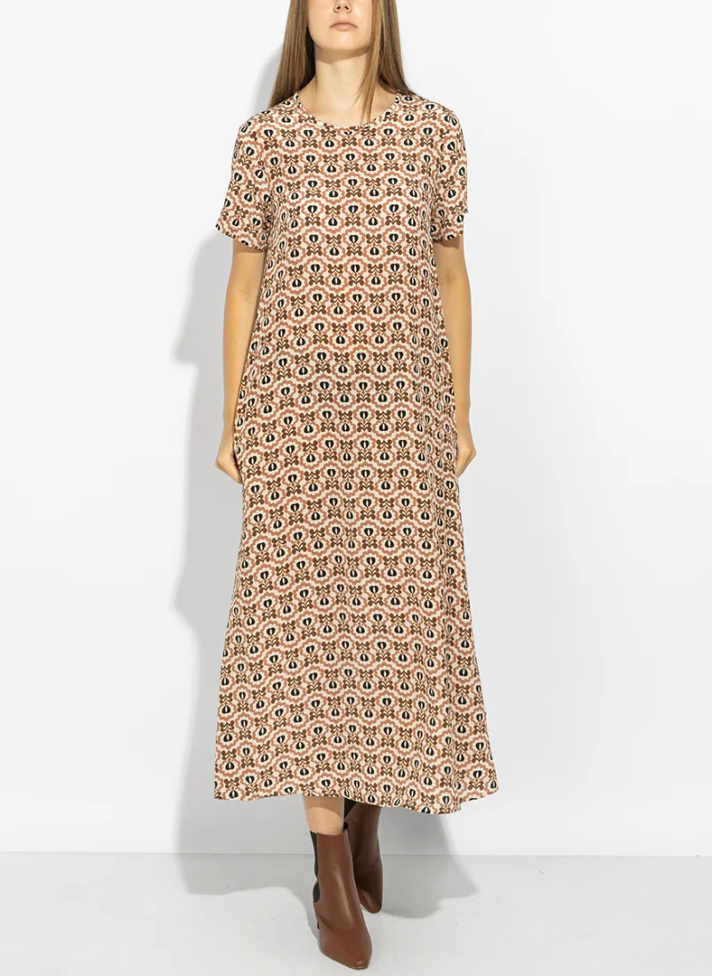 Копринена рокля с принт Weekend Max Mara Wkdvinci