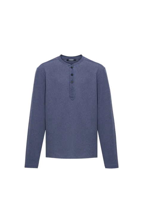 The Tricot Henley T-shirt in Blue