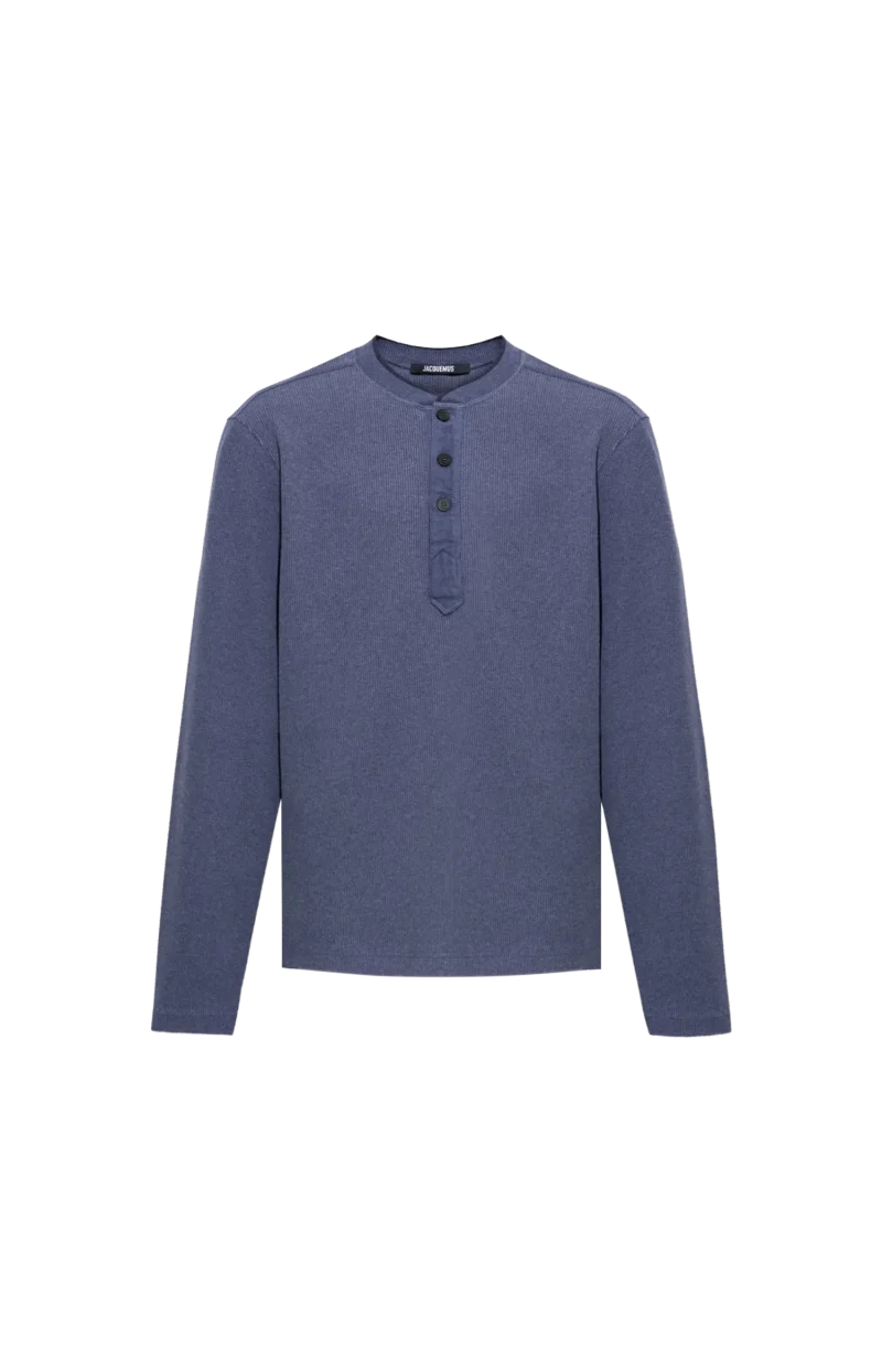 The Tricot Henley T-shirt in Blue