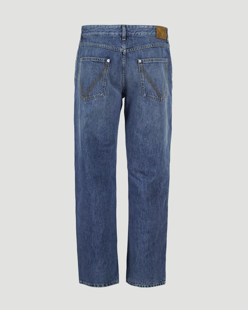 Mid-Blue Straight Jeans — снимка 3