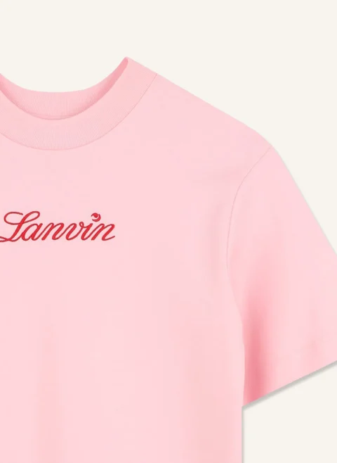 Рокля тип тишърт Lanvin Kids — снимка 3