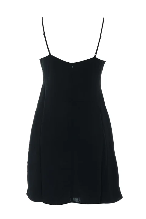 Рокля Onlnova Life Vis Jules 15347862 C-N10 black — снимка 2