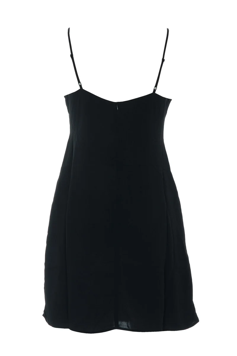 Рокля Onlnova Life Vis Jules 15347862 C-N10 black — снимка 2