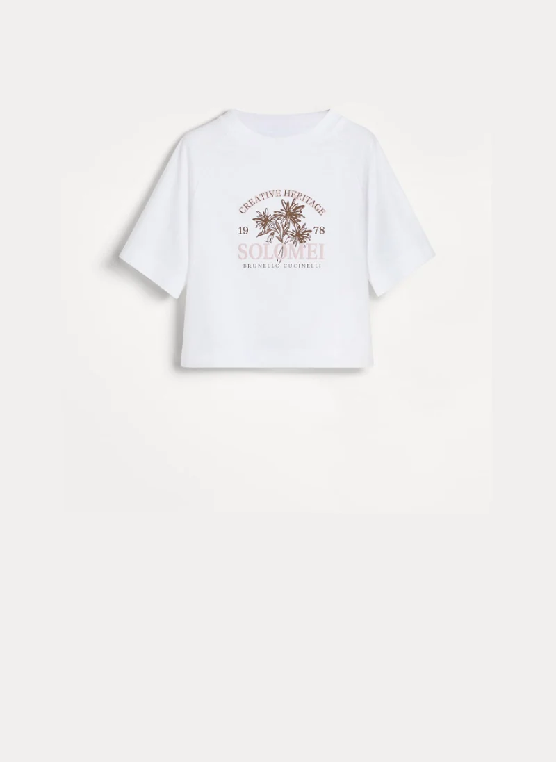 Тишърт с принт Brunello Cucinelli Kids 4-6
