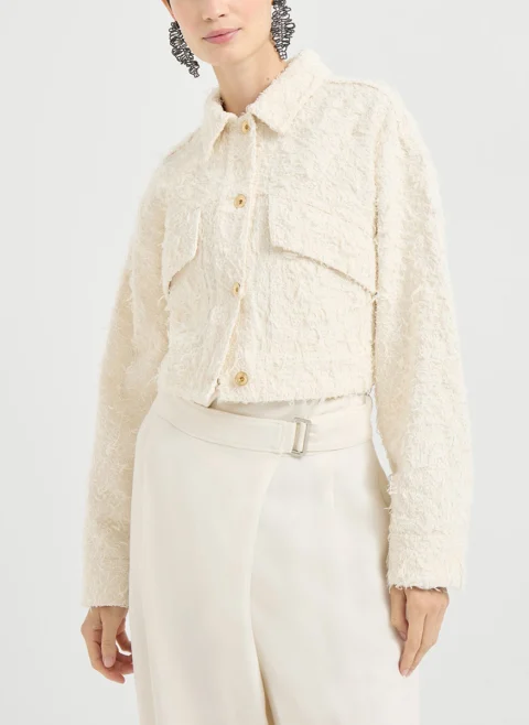 Яке 'Fuzzy' с монили Brunello Cucinelli — снимка 2