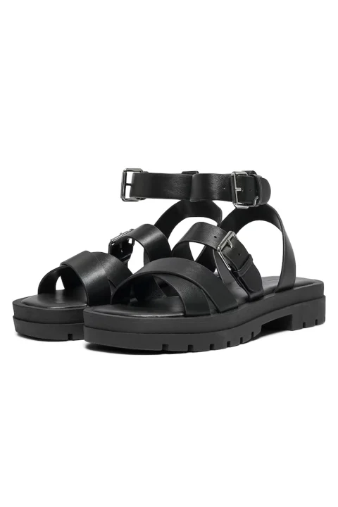Сандали Onlmelody-1 Pu Wrap 15341272 C-N10 black — снимка 2