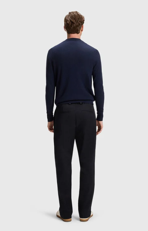 Памучен панталон BECKHAM x BOSS с джобове — снимка 2