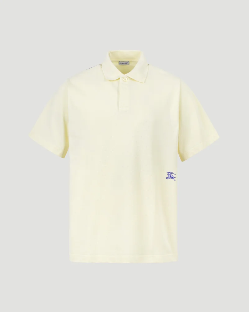 Equestrian Knight-Embroidered Cotton Polo Shirt