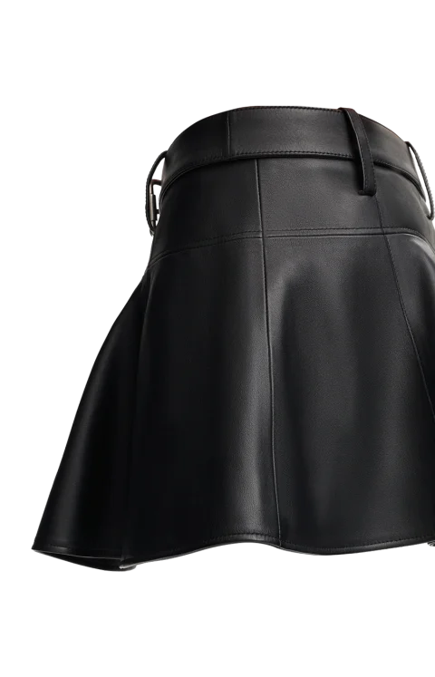 Mini Skirt in Nappa Lambskin — снимка 2