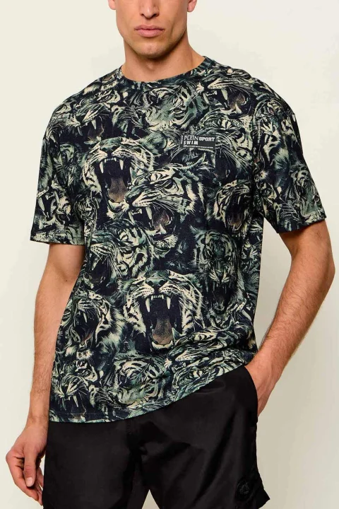 T-Shirt Allover Tiger PS26MTS10 05 green — снимка 2