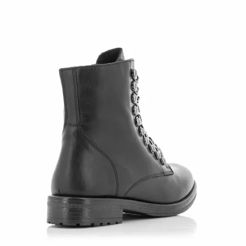 Дамски Равни Боти CARLO FABIANI – TOP 37 BLACK LEATHER — снимка 2