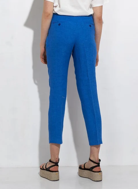 Ленен панталон Weekend Max Mara Nobile — снимка 6