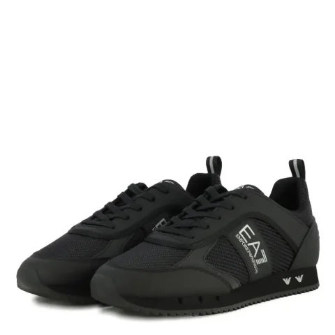 Мъжки Сникърс EA7 EMPORIO ARMANI – 7X000337-MZ186 BLACK/SILVER — снимка 3