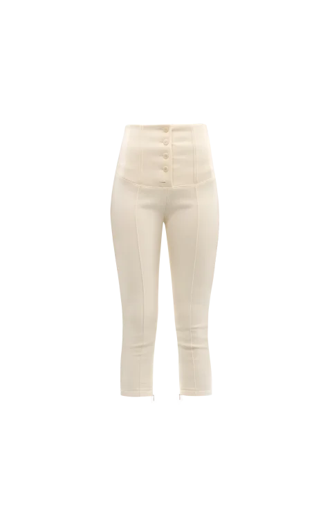 Arlésien Capri Pants in White
