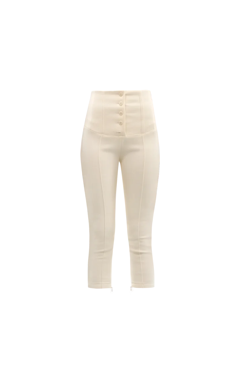 Arlésien Capri Pants in White
