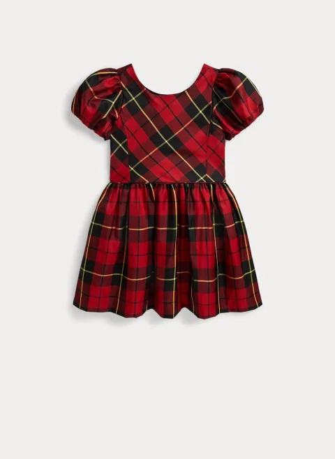 Карирана рокля от тафта Ralph Lauren Kids 2-6
