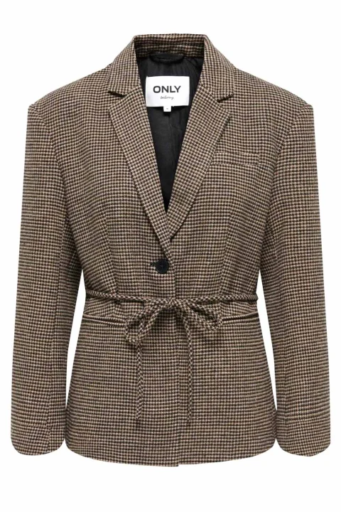 Сако Onlnella L/S Check 15376947 16-1315 TCX cornstalk