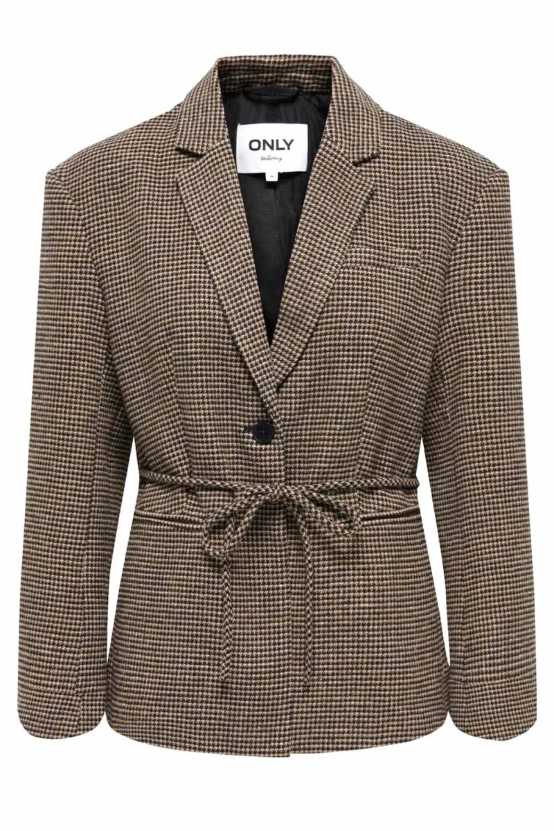 Сако Onlnella L/S Check 15376947 16-1315 TCX cornstalk