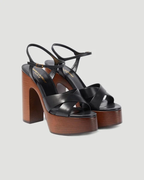 Bianca Platform Sandals in Smooth Leather — снимка 2