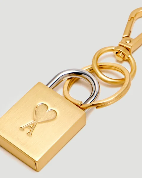 Gold Ami de Coeur Padlock Keyring — снимка 3