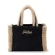 Дамска чанта деним Colette Shearling SAINT BARTH — снимка 4