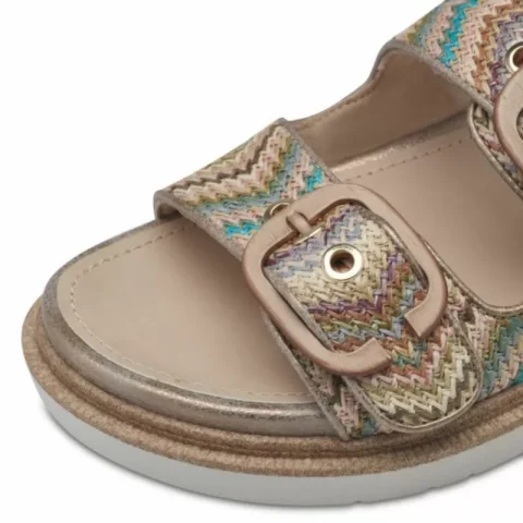 Дамски Равни Чехли TAMARIS – 1-27505-42-402 BEIGE COMB — снимка 4