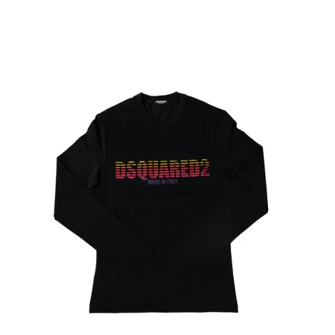 Мъжка черна блуза за плаж DSQUARED2 BEACHWEAR — снимка 5