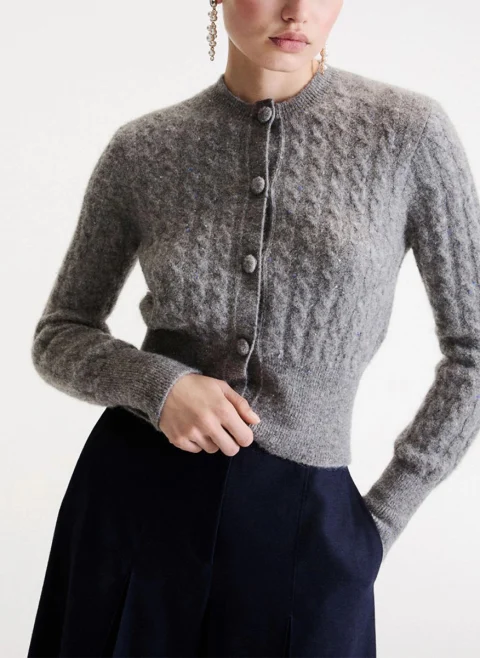 Жилетка с алпака 'Cable knit' Marella Mllcerta