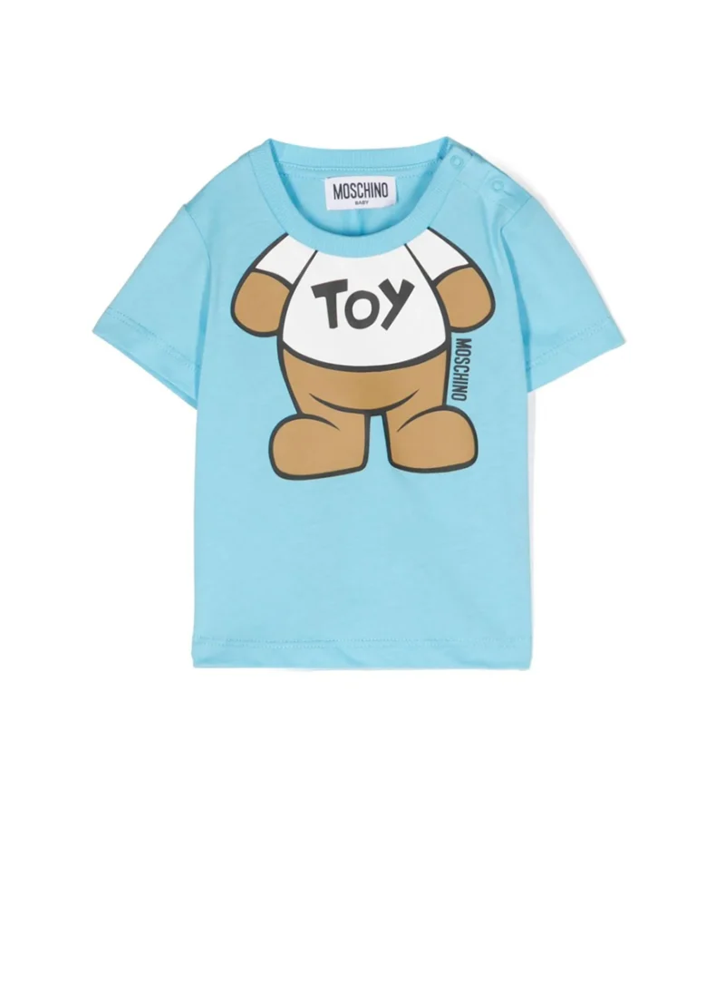 Тишърт с принт Moschino Kids — снимка 10