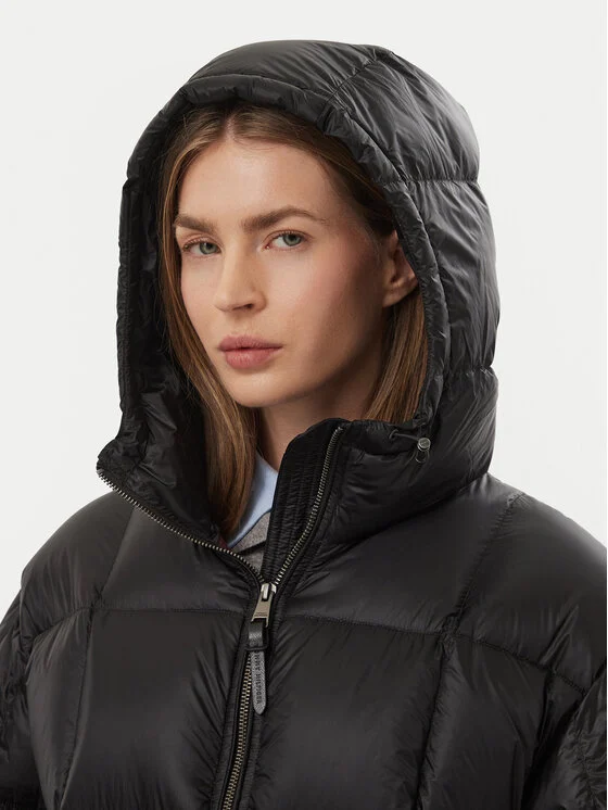 Tommy Hilfiger Пухено яке WW0WW51517 Черен Relaxed Fit — снимка 4