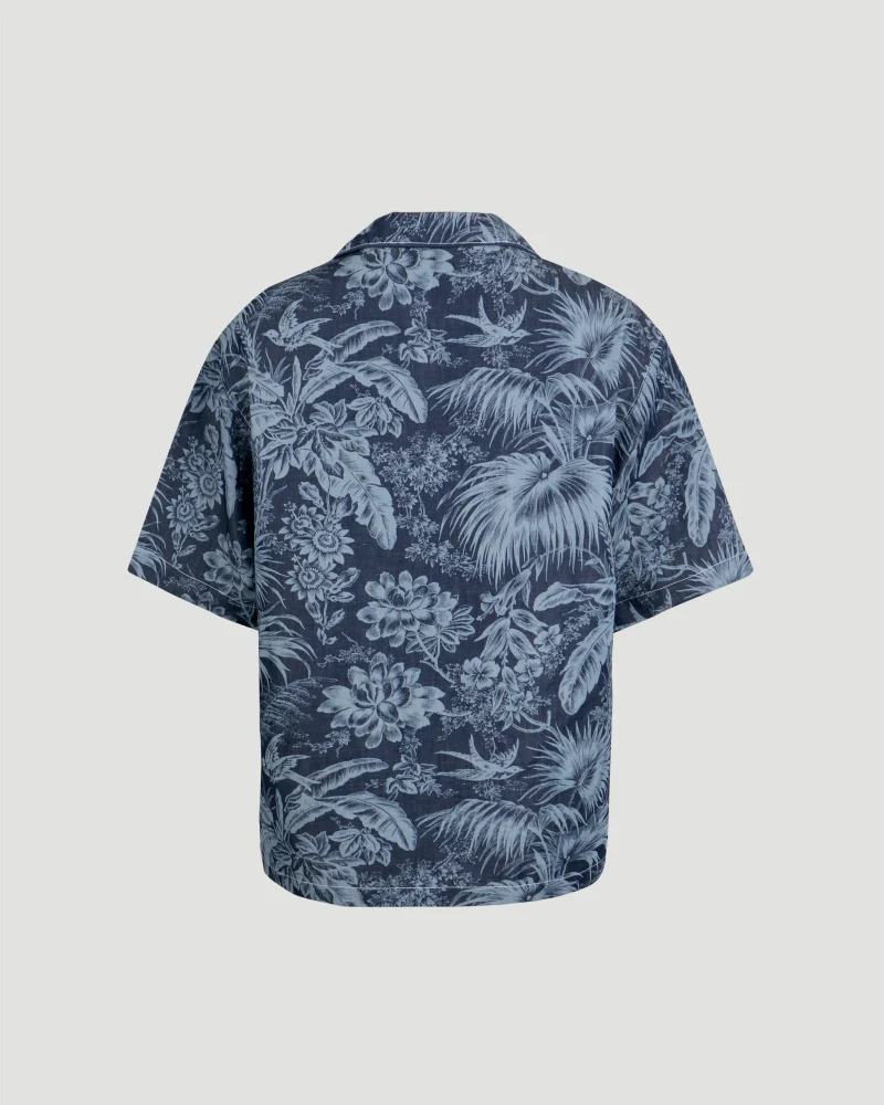 Short Sleeves Shirt with a Tropical Hawaii Print — снимка 2
