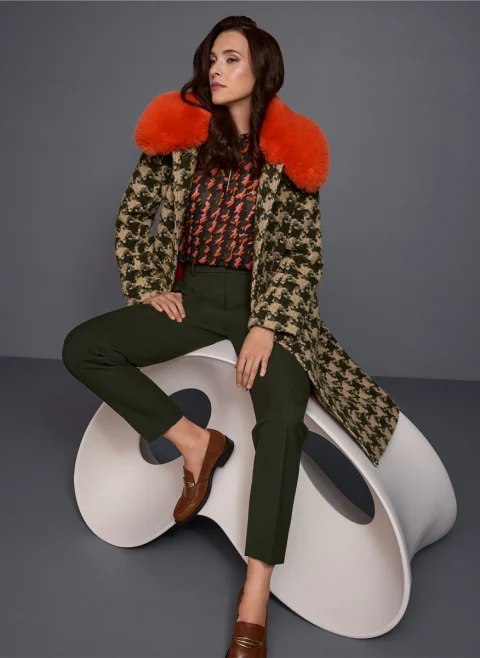 Панталон с централен фабричен ръб 'Faqus' Marc Cain Collections — снимка 8