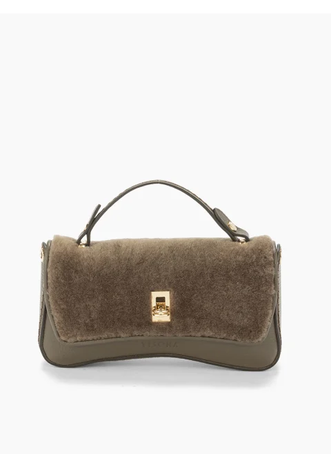 Мини кожена чанта Visona Courmayeur — снимка 6