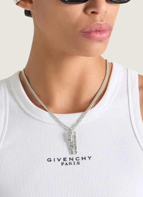 Колие в висулка Tape Givenchy — снимка 2