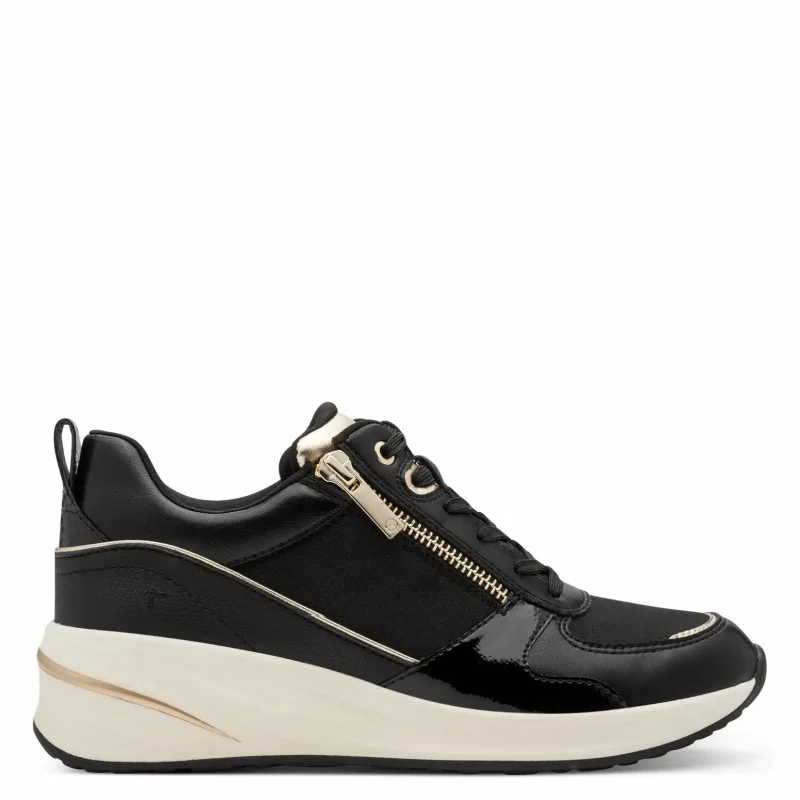 Дамски Сникърс TAMARIS – 1-23754-45-048 BLACK/GOLD