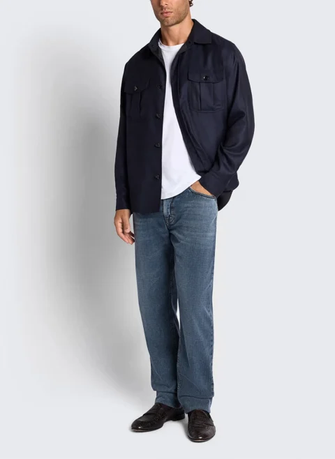 Тишърт с бродерия 'Regular fit' Brioni — снимка 4