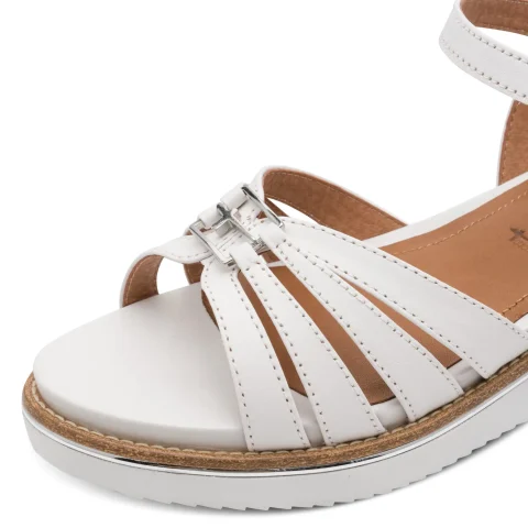 Дамски Сандали На Платформа TAMARIS – 1-28242-46-100 WHITE — снимка 4