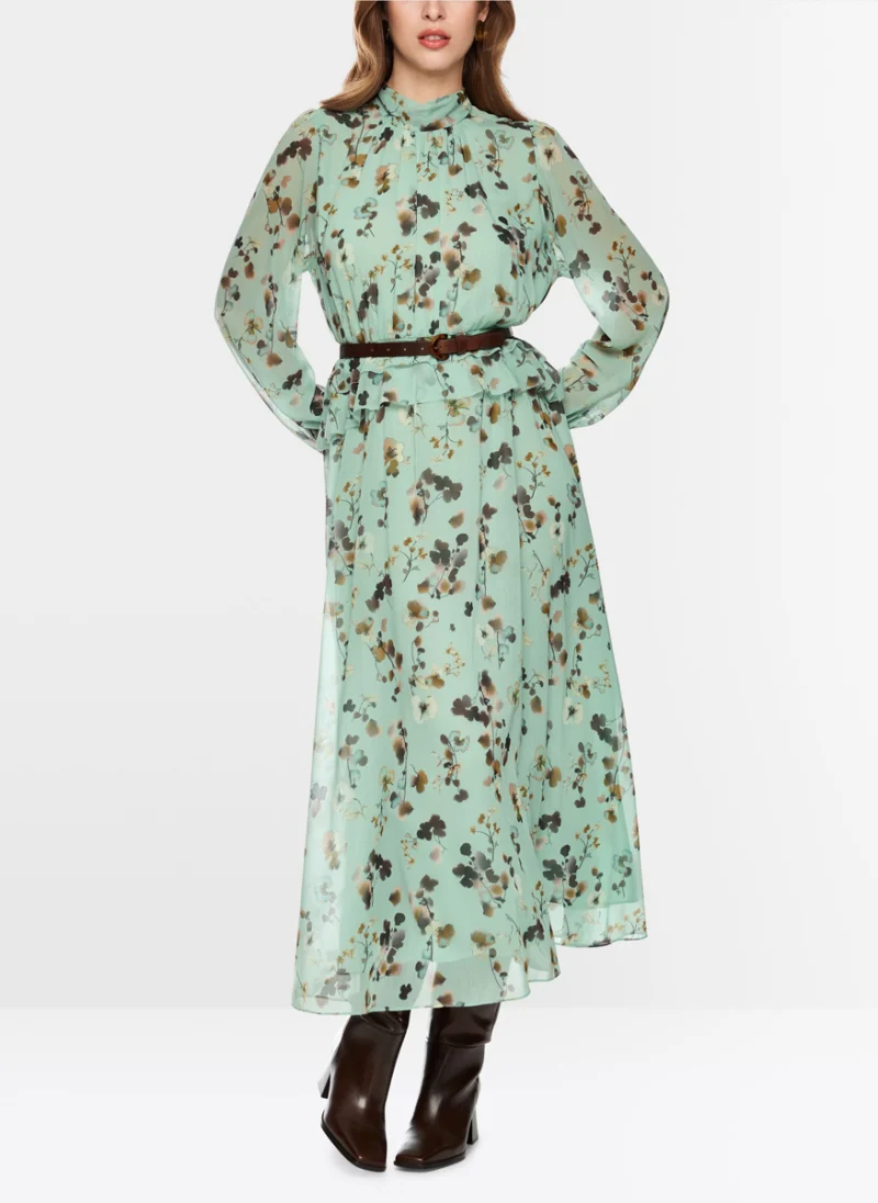 Рокля с флорален принт Marc Cain Collections