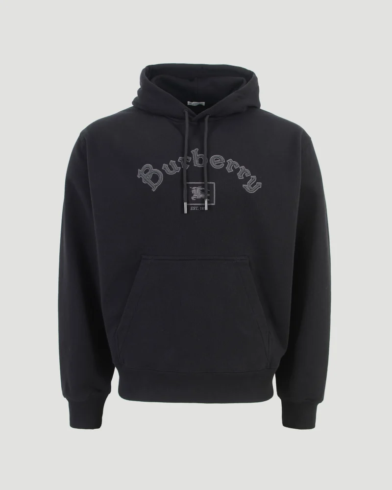 Gothic Logo Cotton Hoodie