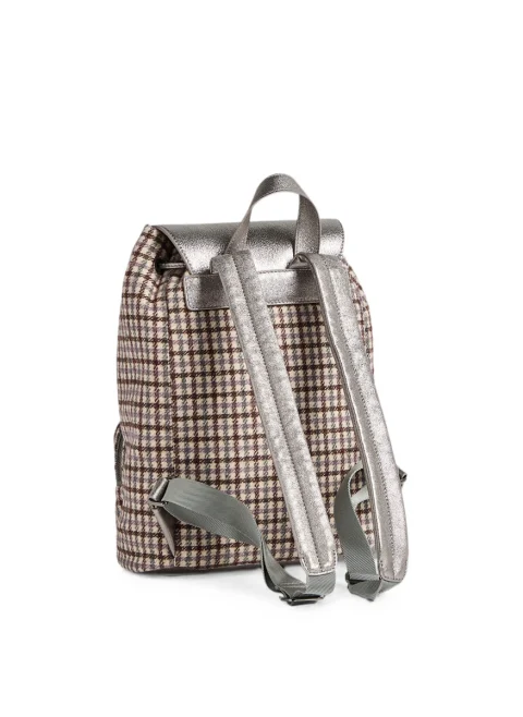 Карирана раница с вълна Brunello Cucinelli Kids — снимка 2