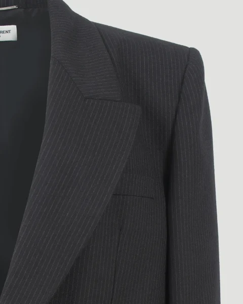 Pinestripe-Pattern Blazer — снимка 3