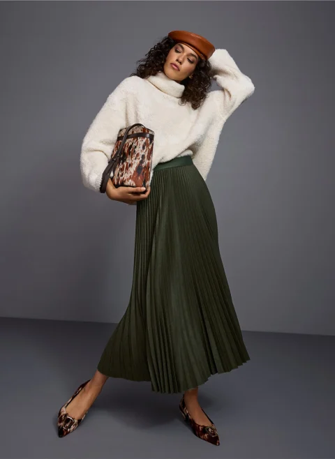 Плисирана пола с вълна Marc Cain Collections — снимка 15