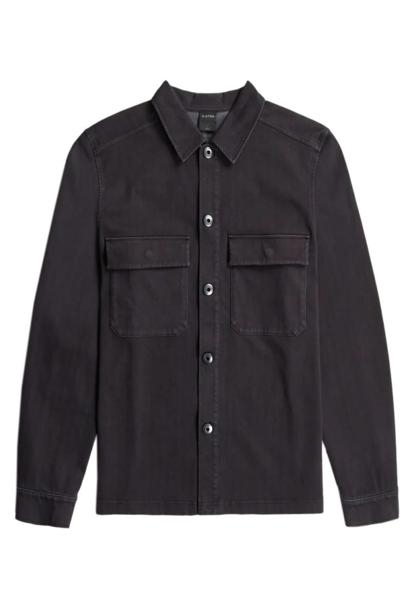 Washed Hb Overshirt Sw L\S D30657-E161-B564 dk black gd