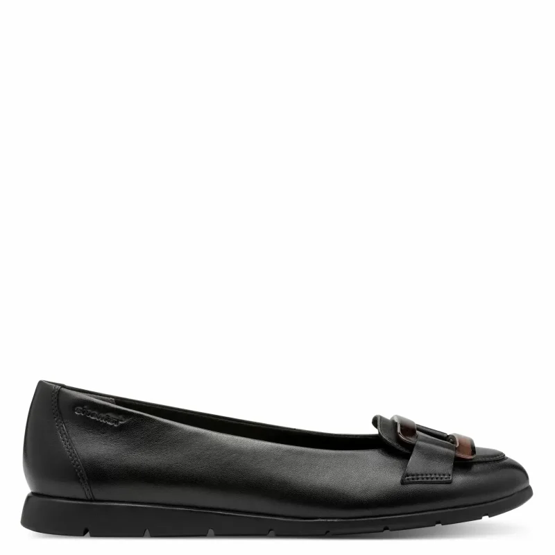 Балерини TAMARIS – 1-22170-45-003 BLACK LEATHER