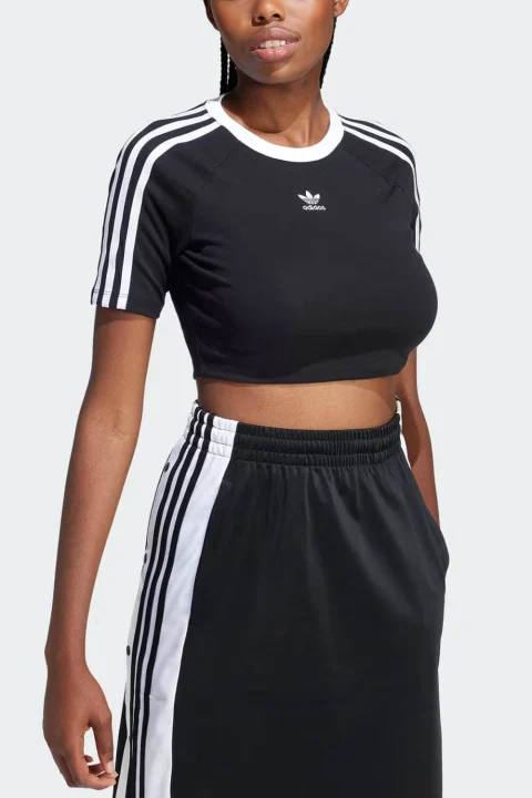 Top 3 S Baby Tee Black IU2532 black — снимка 2
