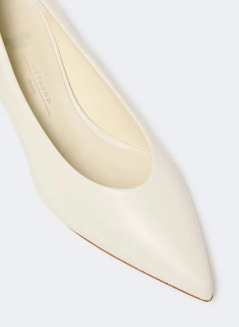 Кожени обувки на ток със 'sphere' детайл Weekend Max Mara Wkabacini — снимка 4