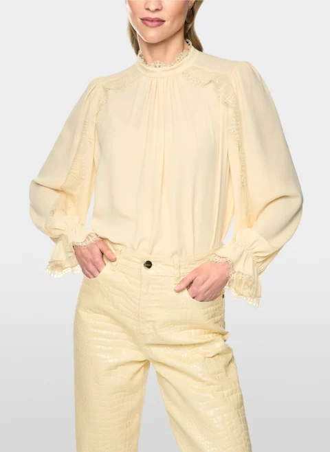 Блуза с дантела Marc Cain Collections — снимка 8