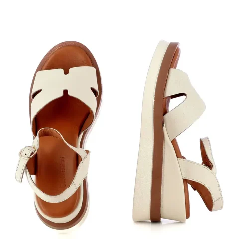 Дамски Сандали На Платформа CARLO FABIANI – 030-312-2823 CREMA — снимка 5